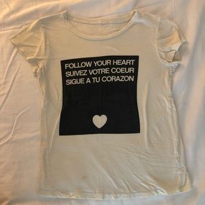 Small Forever 21 Follow Your Heart Graphic Tee